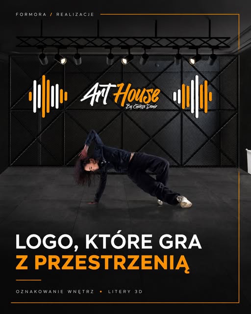 Logo przestrzenne Art House