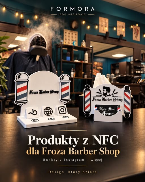 Personalizowane produkty NFC wykonane przez Formora