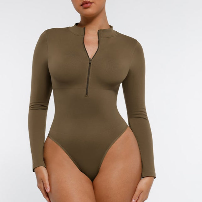 Body modelujące z suwakiem  DARK GREEN