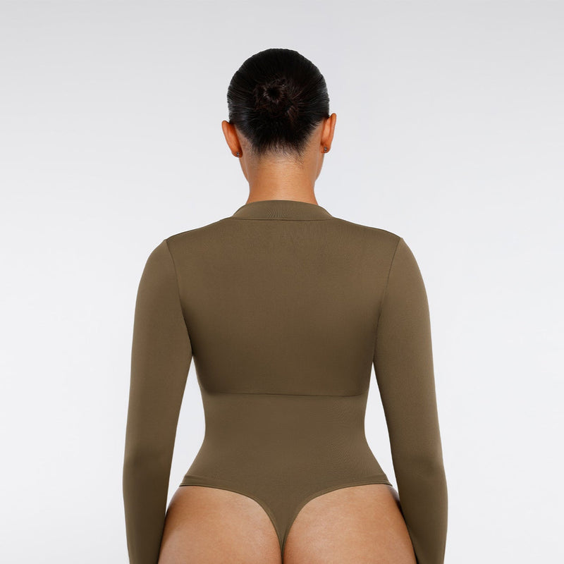 Body modelujące z suwakiem  DARK GREEN