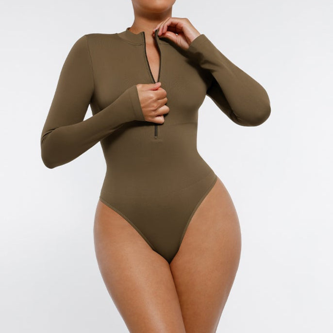 Body modelujące z suwakiem  DARK GREEN