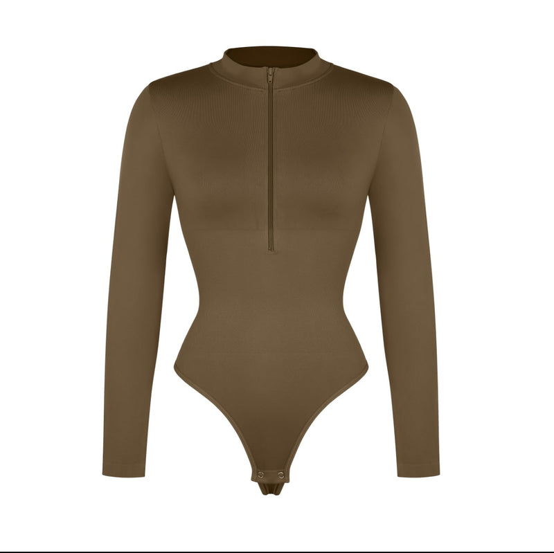Body modelujące z suwakiem  DARK GREEN