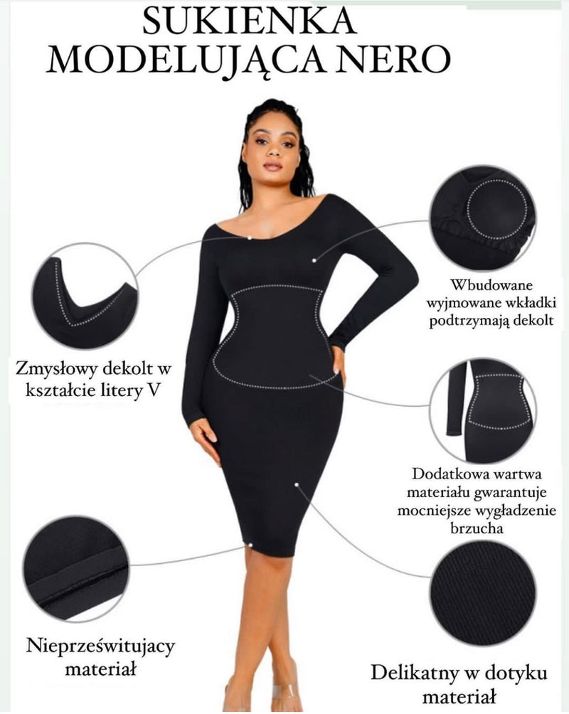 Sukienka modelująca Nero Brown