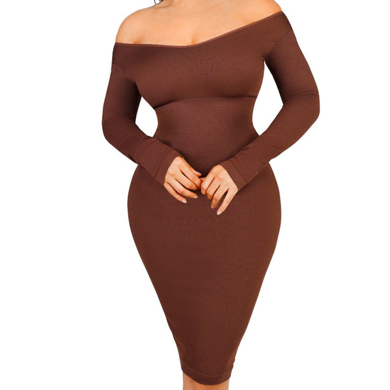Sukienka modelująca Nero Brown
