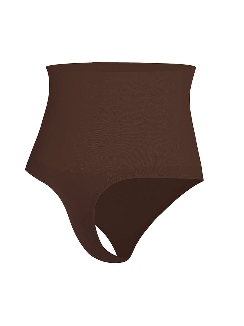 Stringi modelujące Comfort z fiszbinami BROWN