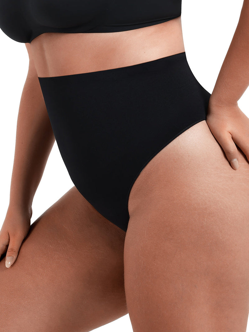 Stringi modelujące Comfort Black z fiszbinami