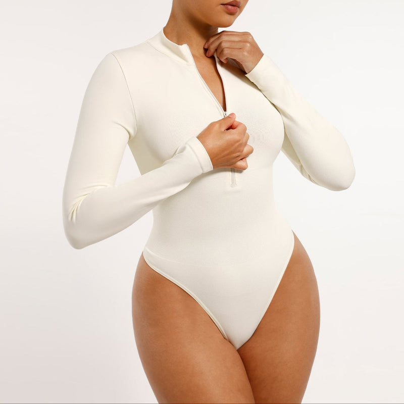 Body modelujące z suwakiem cream